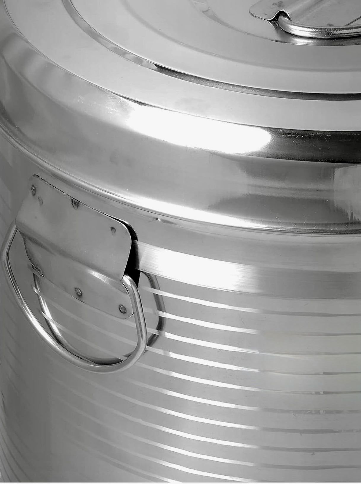 Riar Stainless Steel Kunda Pawali Storage Drum Silver Touch