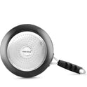 India Gold Aluminium Hard Anodised Induction Fry Pan - 20 cm, Black
