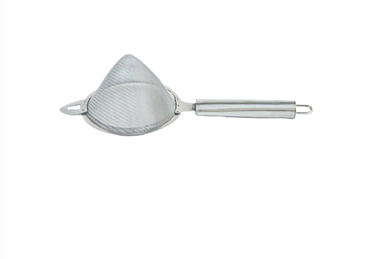 Elephant Stainless Steel Tea Time Conical Tea Strainer, Modern Silver Design – 7.5 cm