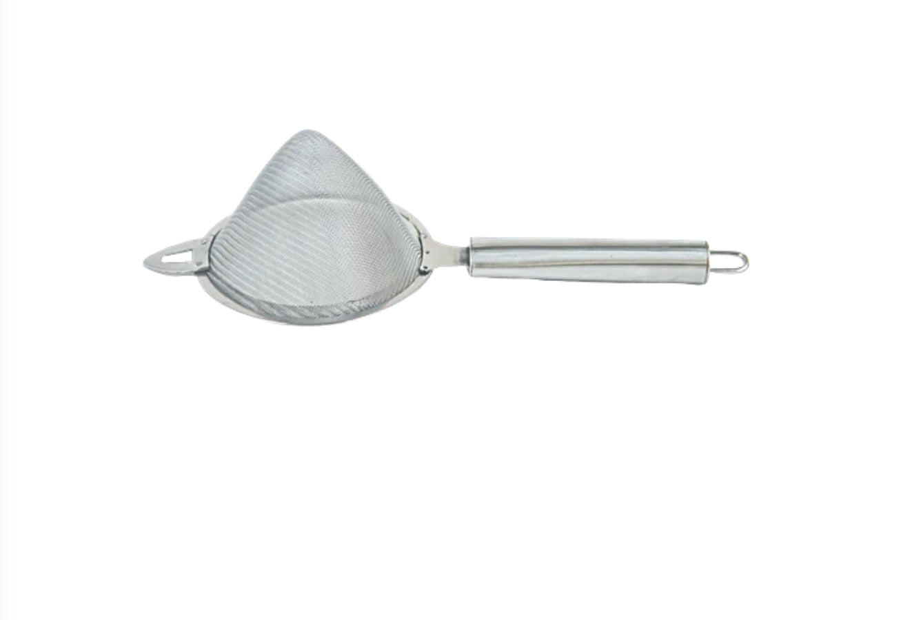 Elephant Stainless Steel Tea Time Conical Tea Strainer, Modern Silver Design – 7.5 cm