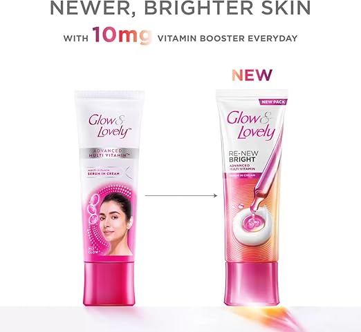 Glow & Lovely Re-New Bright Advanced Multi Vitamin Face Cream 50g 80g