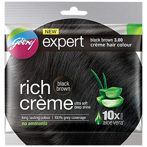 Godrej Expert Rich Crème Hair Colour – Black Brown, No Ammonia