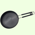 India Gold Aluminium Fry Pan - Hard Anodised, Black, Modern Style, 580g, 20 cm