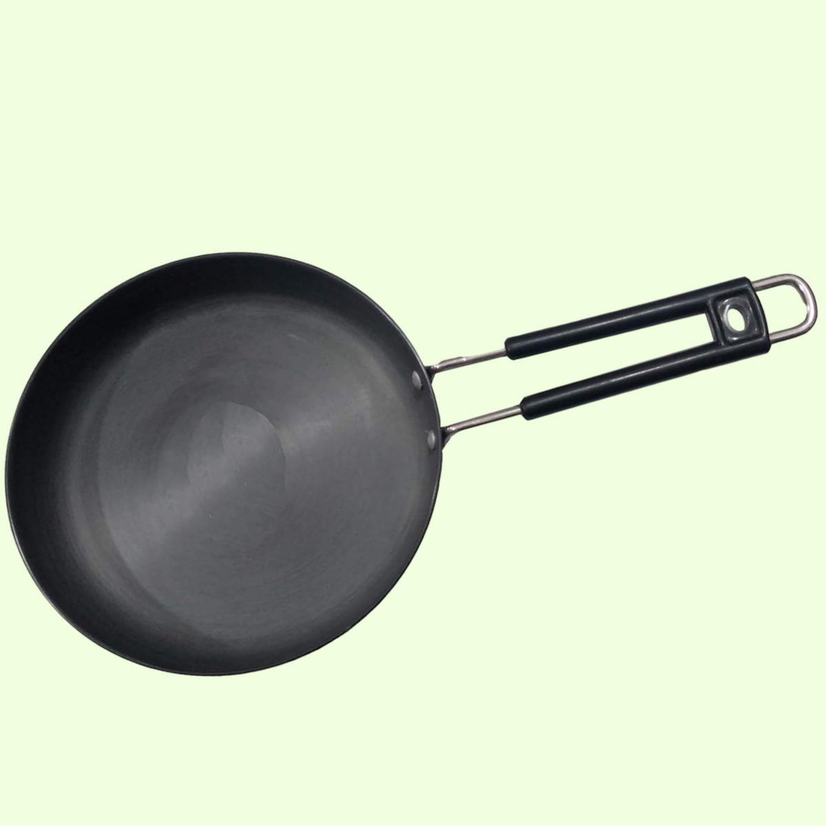 India Gold Aluminium Hard Anodised Fry Pan - 24.5 cm, Black, 24.5 cm