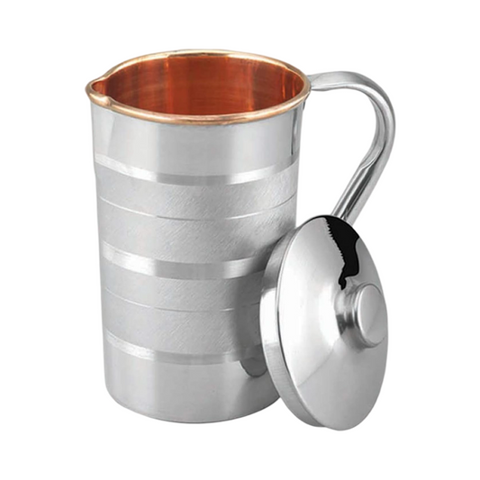 Riar Copper Jug Steel Platinum - 1.5 LTR