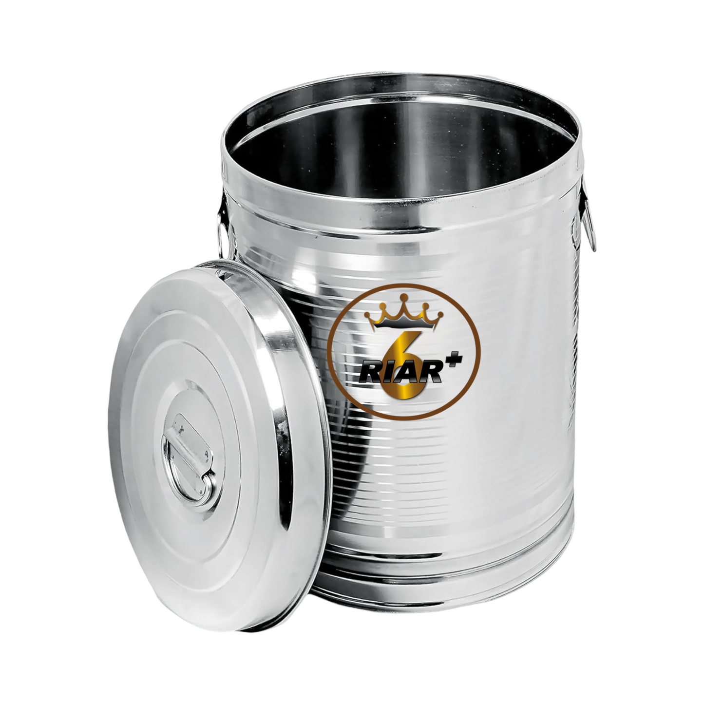 Riar Stainless Steel Kunda Pawali Storage Drum Silver Touch