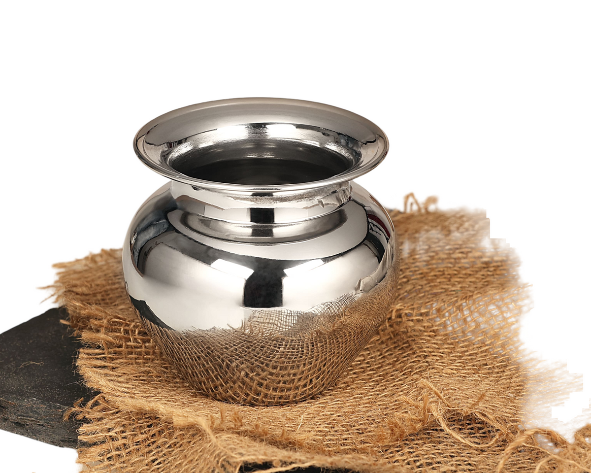 RIAR Stainless Steel Lota, Plain - Medium