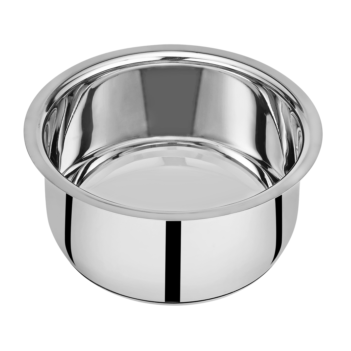 RIAR Stainless Steel Top / Patila Flat Bottom 22g Silver Touch  With Lid