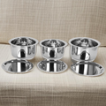 RIAR Stainless Steel Top / Patila Flat Bottom 22g Silver Touch  With Lid