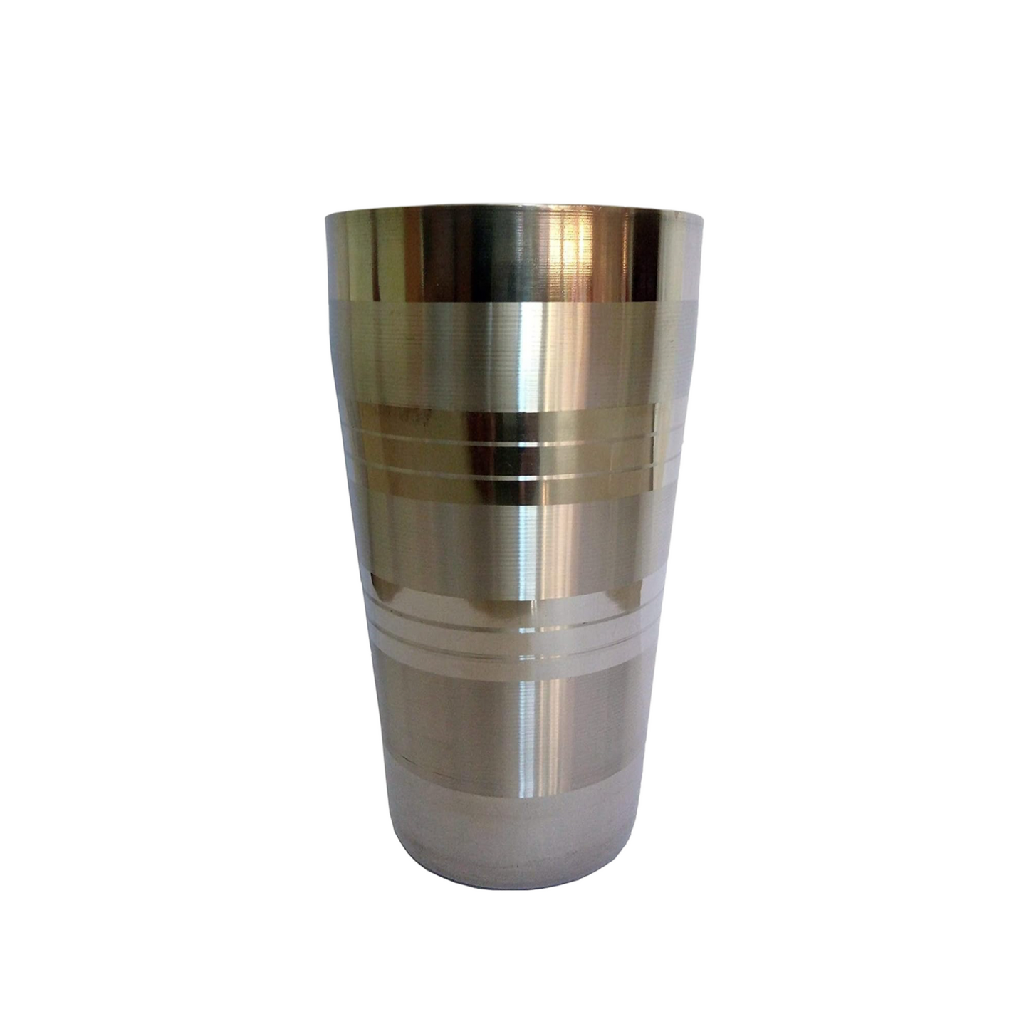 Riar Stainless Steel  Lassi, ThumsUp Deepline Stainless Steel Glass Set - 6 Pieces, 9 cm x 15.5 cm "