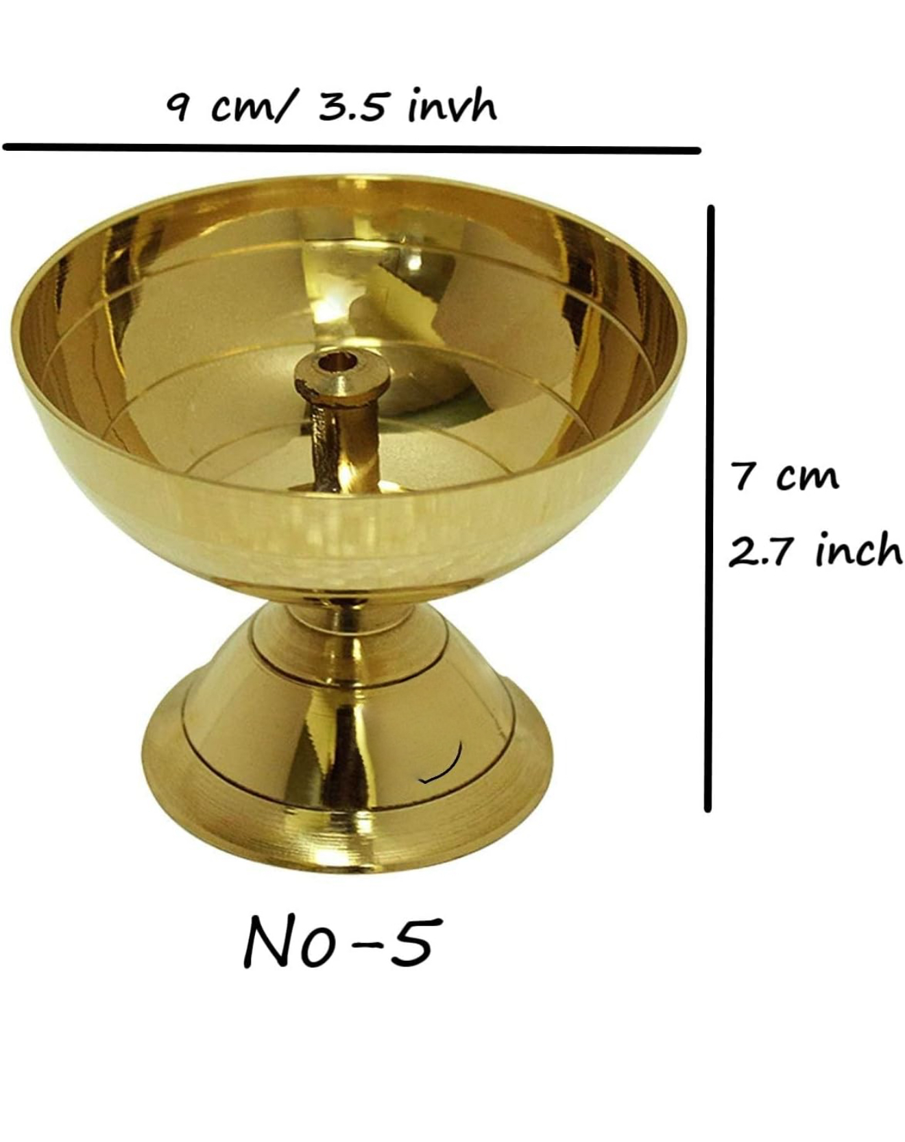 Riar Brass Diya for Daily Puja & Other Religious Jot Rituals Home Decor