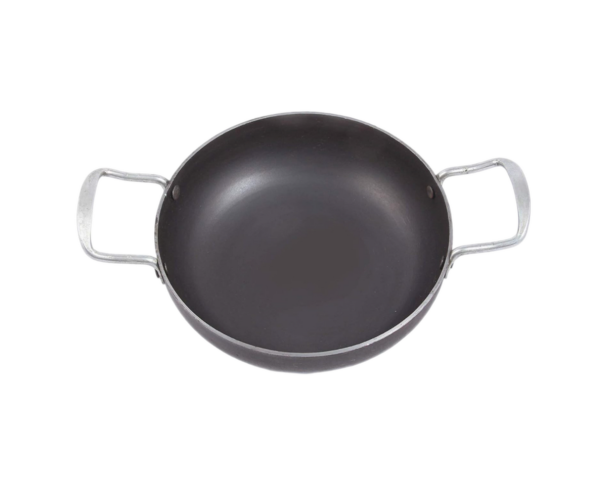 Riar Iron Kadhai Flat Bottom – Modern Round Cooking Kadhai