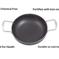 Riar Iron Kadhai Flat Bottom – Modern Round Cooking Kadhai