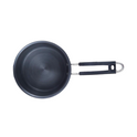 India Gold Aluminum Sauce Pan Hard Anodised - Black, Modern Round Design, 14.5 cm