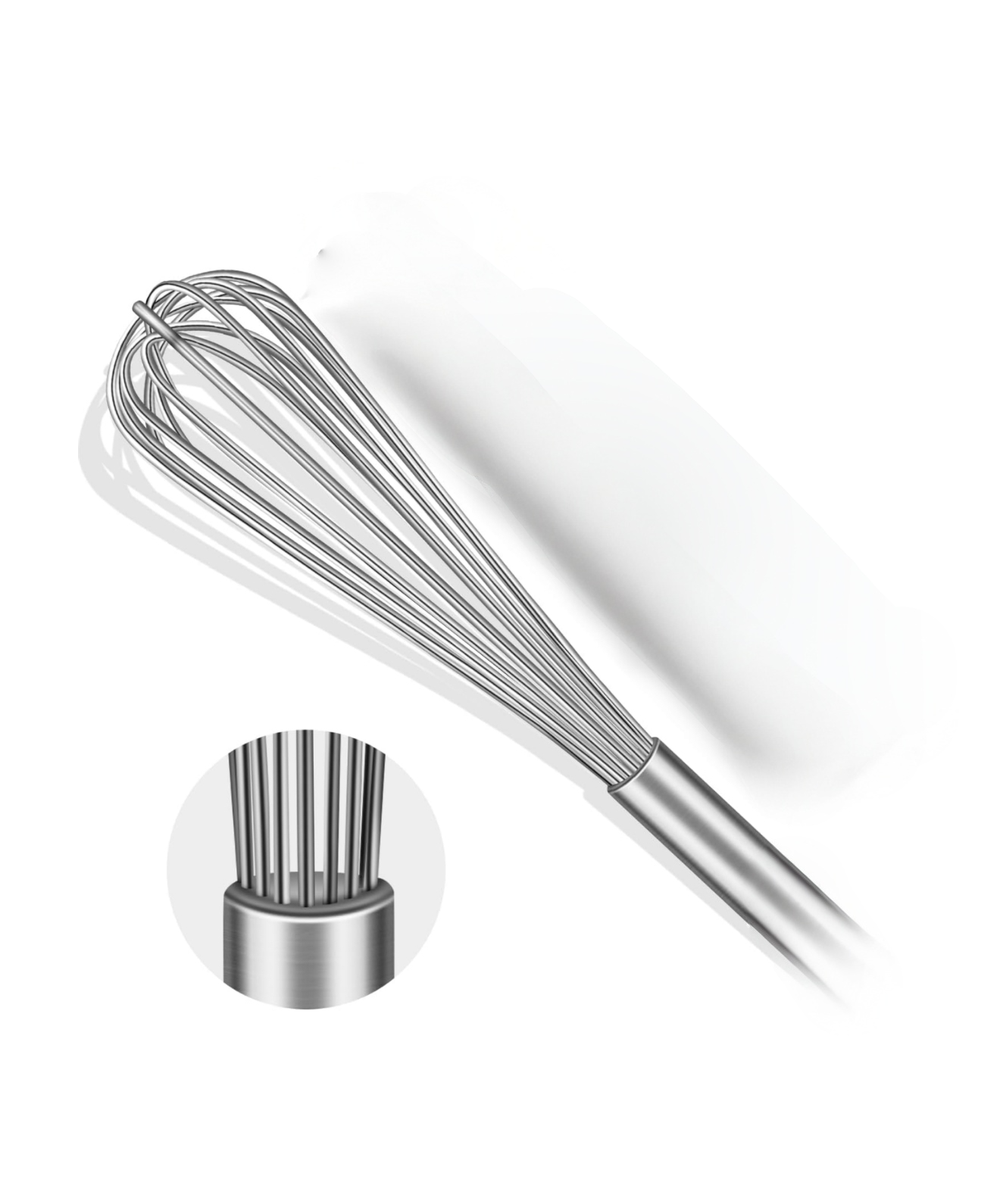 Riar Stainless Steel Whisk Heavy –  Egg Beater for Blending Sturdy & Efficient