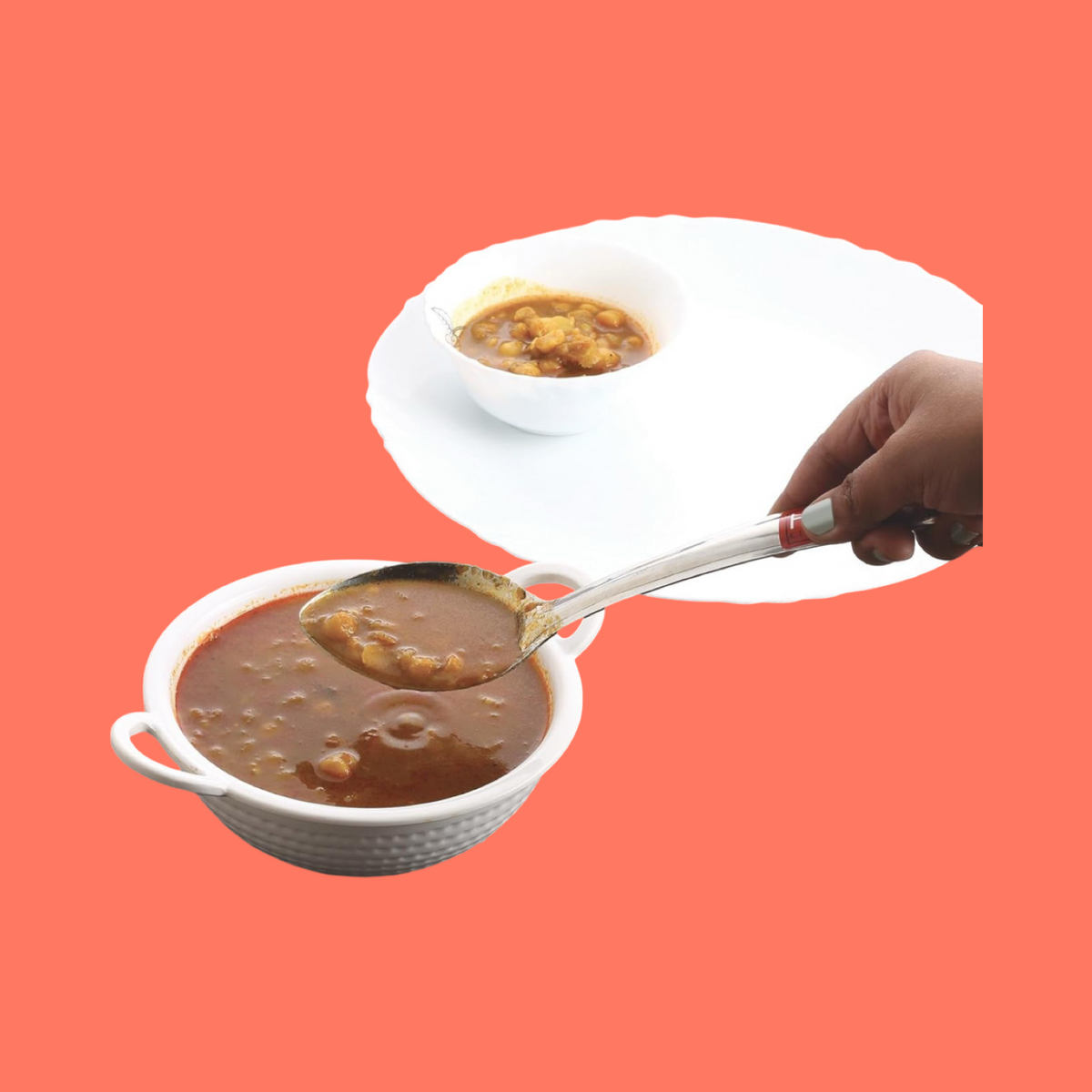 Riar Stainless Steel Oval Pan Spoon – Strong & Reliable