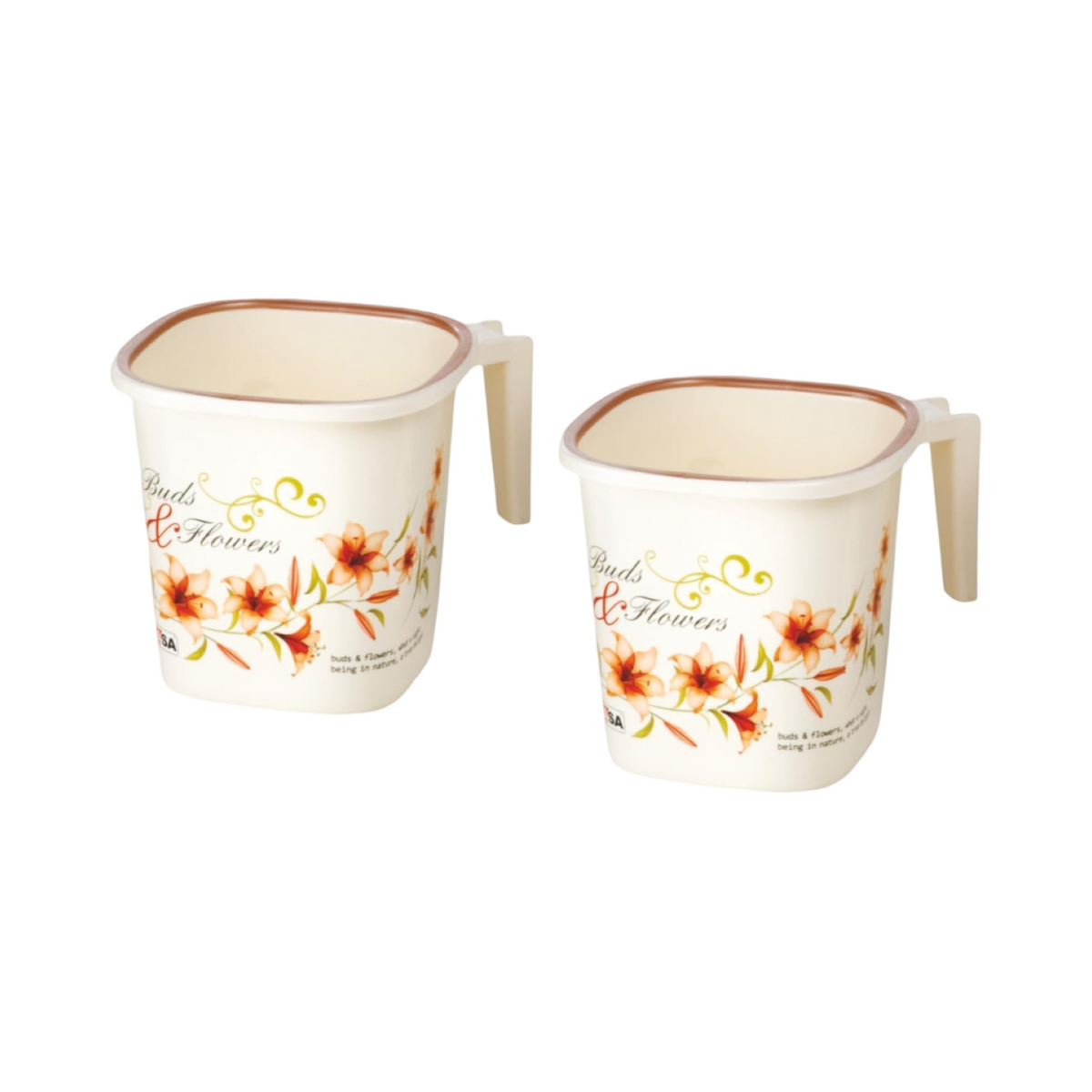 Milton Plastic Bathroom Mug – Multi-Color, Modern Design