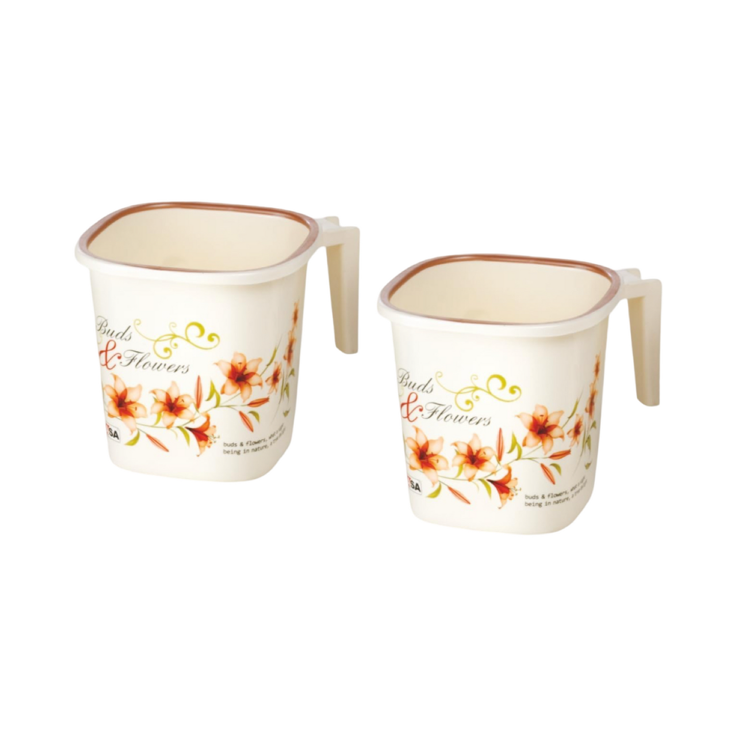 Milton Plastic Bathroom Mug – Multi-Color, Modern Design