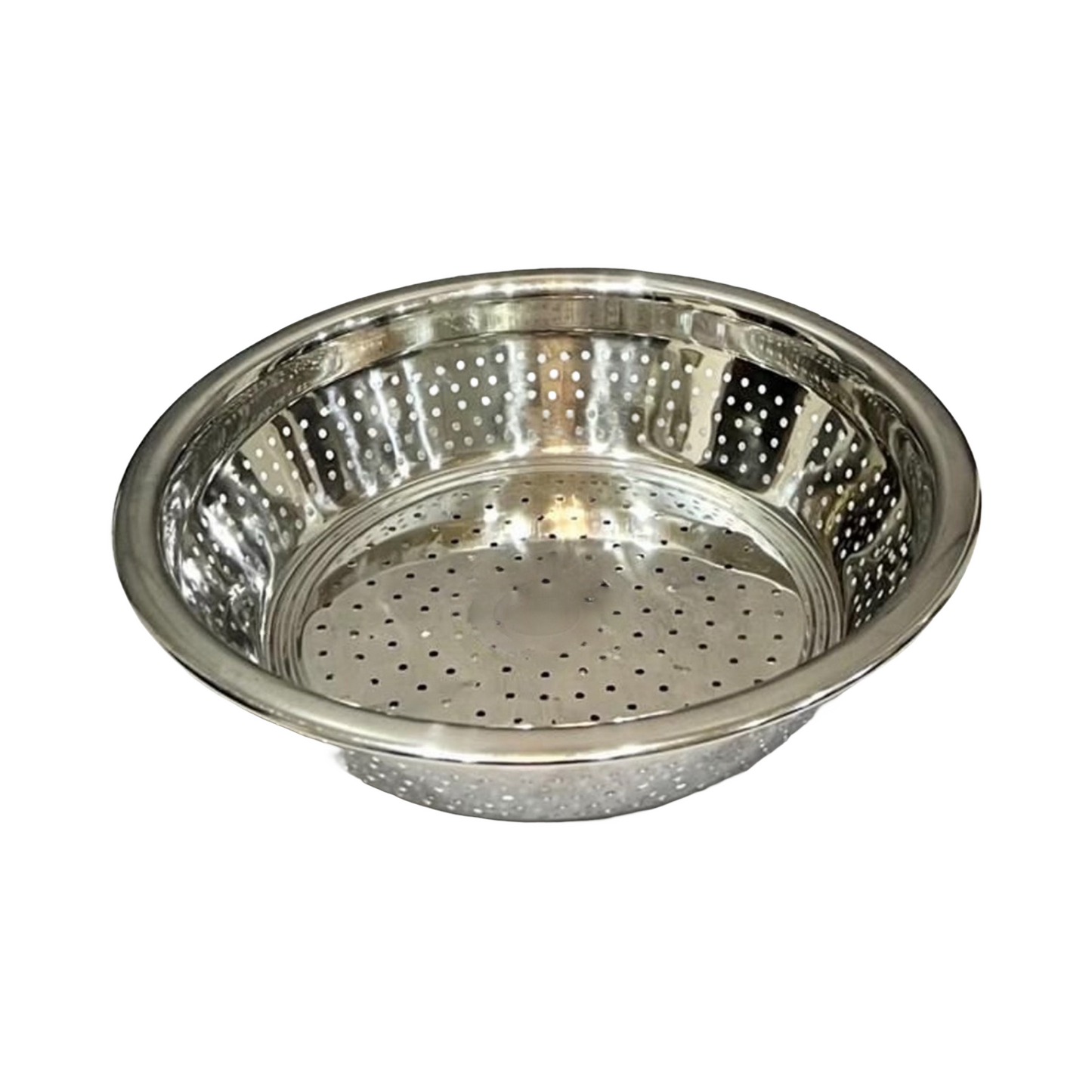 Riar Stainless Steel Madrasi Chawal Chalni – Silver, Modern Design