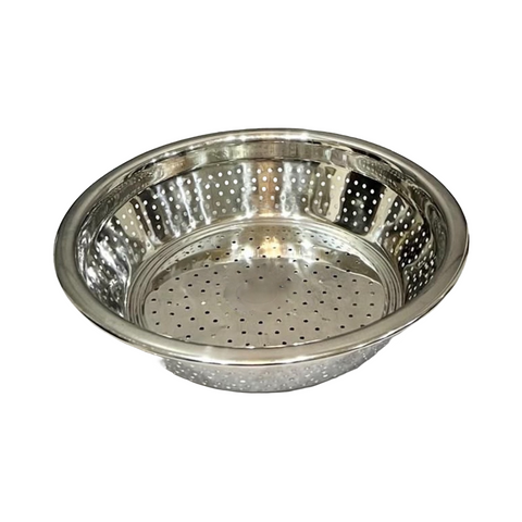 Riar Stainless Steel Madrasi Chawal Chalni – Silver, Modern Design