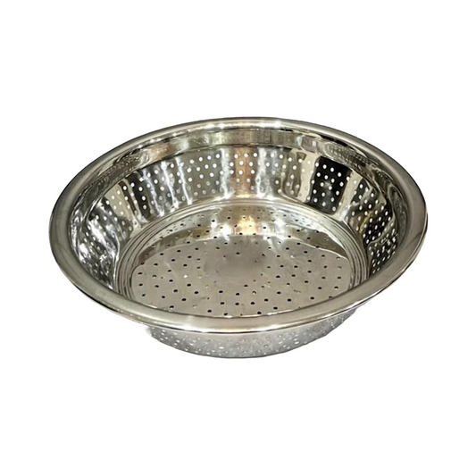 Riar Stainless Steel Madrasi Chawal Chalni – Silver, Modern Design