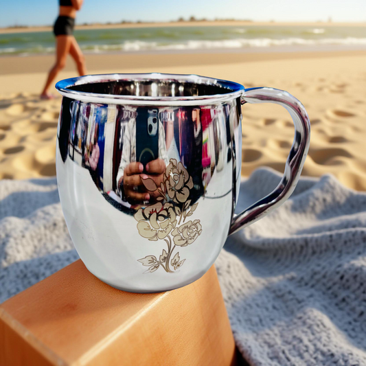 Riar Stainless Steel Beer Mug – 6,9 and 12Pieces Set Silver