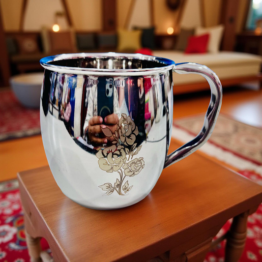 Riar Stainless Steel Beer Mug – 6,9 and 12Pieces Set Silver