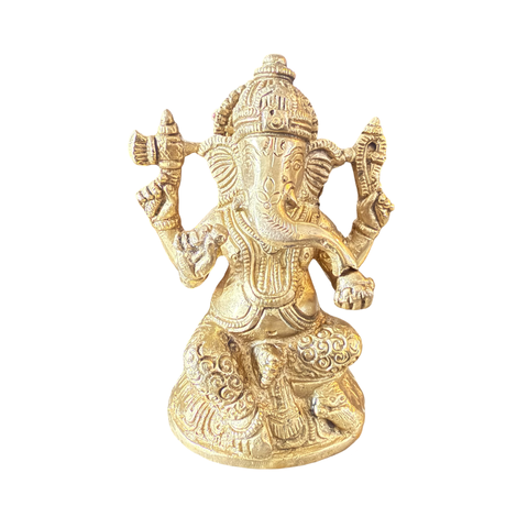 Riar Brass Ganesh Ji Murti – Divine Idol for Pooja & Home Decor