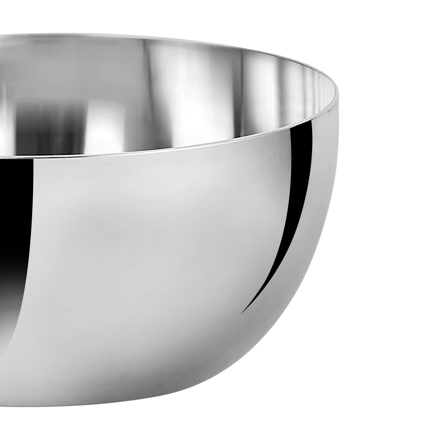 Riar Stainless Steel Apple Bati Modern Katori/Bowl – 6 Pieces (6 Inches), Round Design