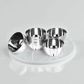 Riar Stainless Steel Apple Bati Modern Katori/Bowl – 6 Pieces (6 Inches), Round Design