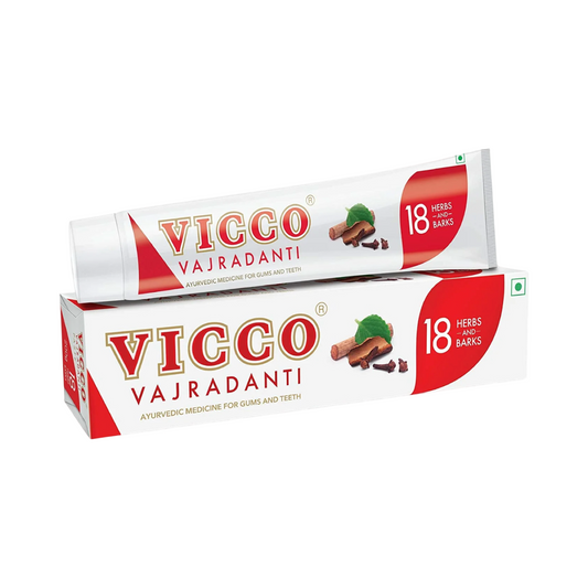 Vicco Vajradanti Ayurvedic Herbal Toothpaste – Natural Oral Care with 18 Rare Herbs 200g
