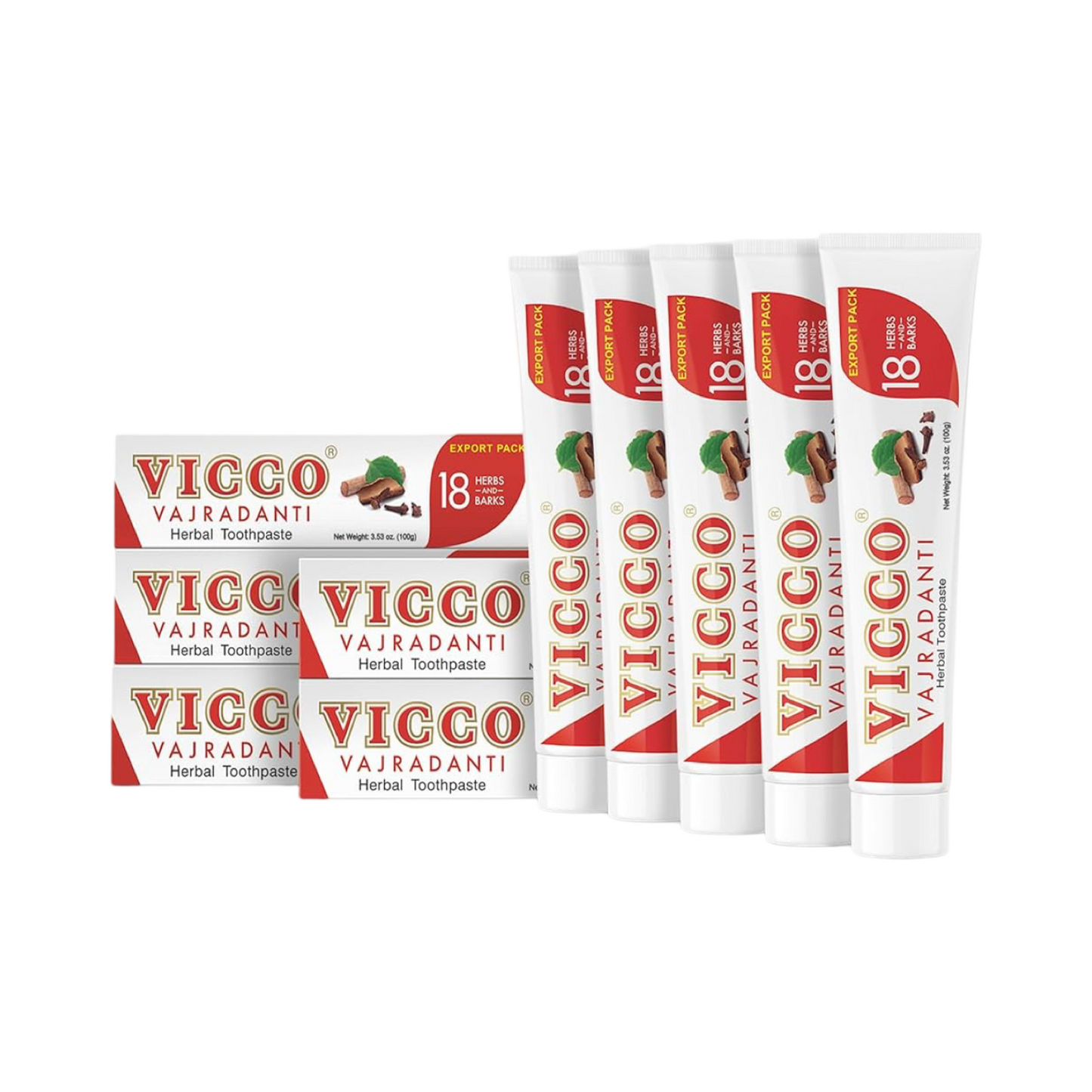 Vicco Vajradanti Ayurvedic Herbal Toothpaste – Natural Oral Care with 18 Rare Herbs 200g