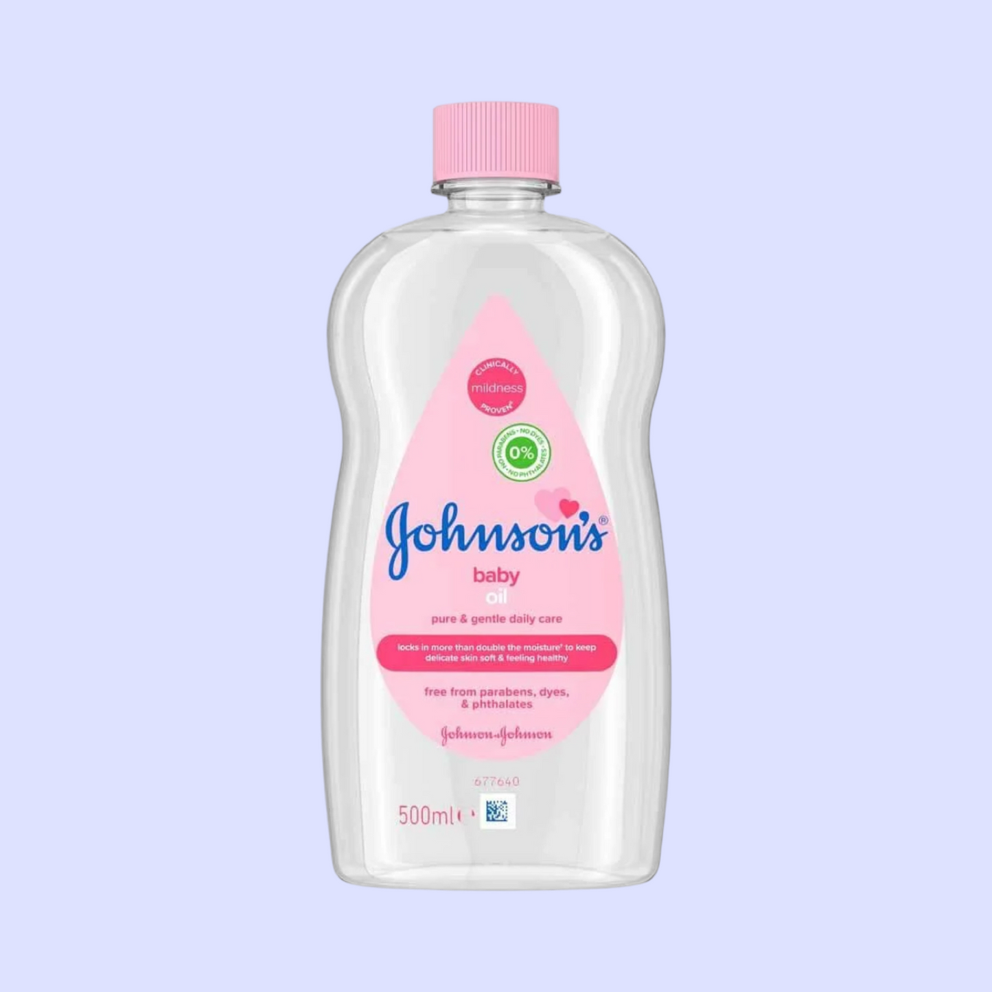 Johnson's Baby Oil with Vitamin E – Non-Sticky, Gentle Nourishment for Delicate Skin 500ml