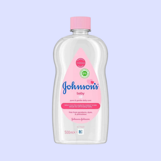 Johnson's Baby Oil with Vitamin E – Non-Sticky, Gentle Nourishment for Delicate Skin 500ml