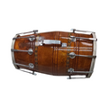 Traditional Nut & Bolt Tuned Dholak – Sheesham Wood, Brown Finish