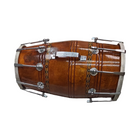 Traditional Nut & Bolt Tuned Dholak – Sheesham Wood, Brown Finish