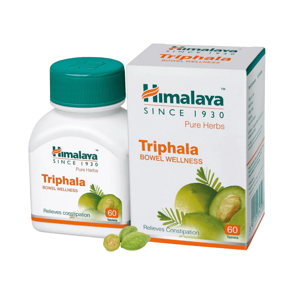 Himalaya Triphala Tablets for Digestion, used for constipation, bowel wellness