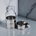Riar Stainless Steel Bombay Tiffin – Silver, Modern Design