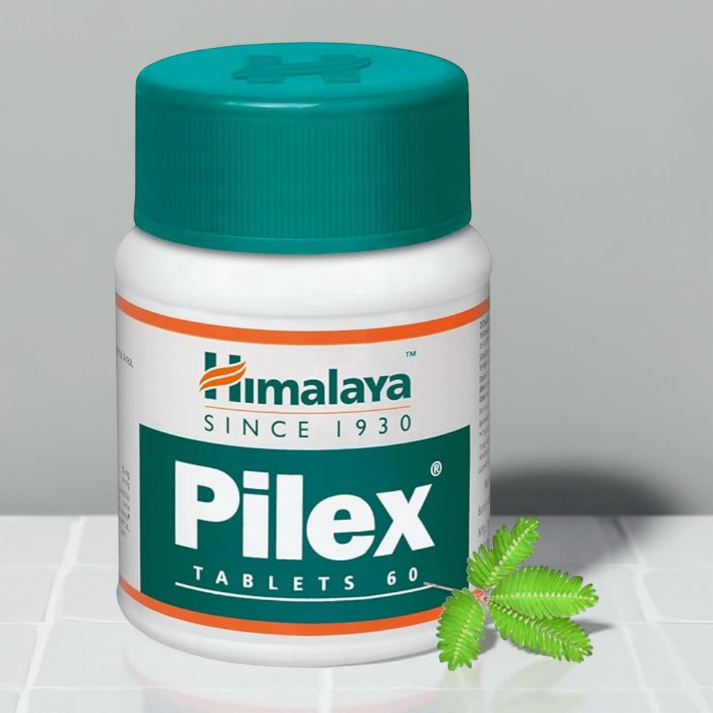 Himalaya Pilex Tablets for Piles Relief, used for hemorrhoids, anal discomfort