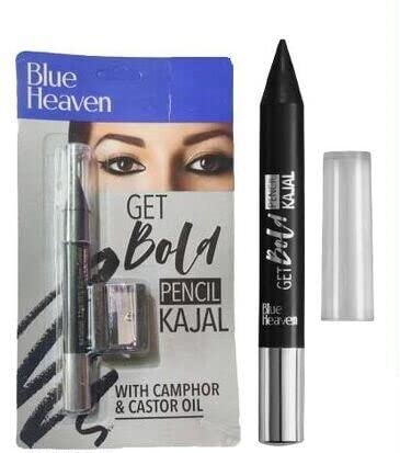 Blue Heaven Xpression Crayon Kajal Intense Black Matte Finish For Bold Everyday Eye Look