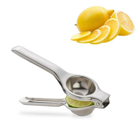 Riar Stainless Steel Lemon Squeezer – Silver, Modern Design