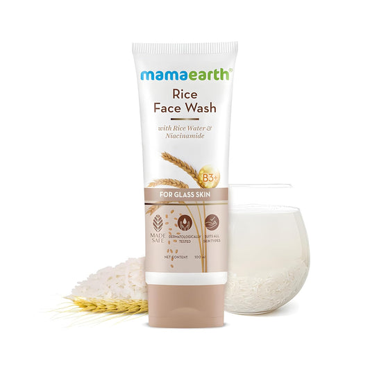 Mamaearth Rice Face Wash With Rice Water & Niacinamide 100ml