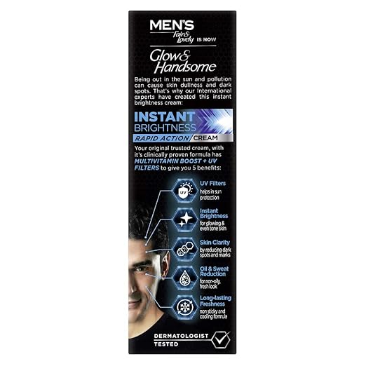 Glow & Handsome Instant Brightness Cream – Skin Protection & Glow by Glow & Handsome
