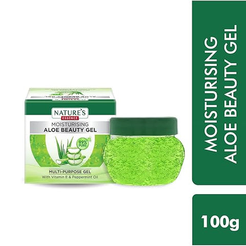 Nature Essence Moisturising Aloe Beauty Gel With Vitamin E And Peppermint Oil