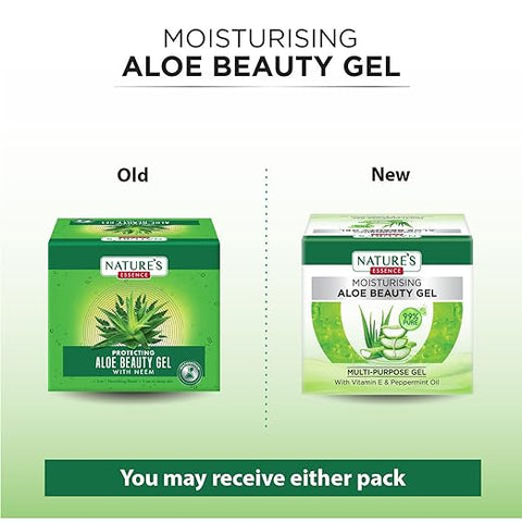 Nature Essence Moisturising Aloe Beauty Gel With Vitamin E And Peppermint Oil