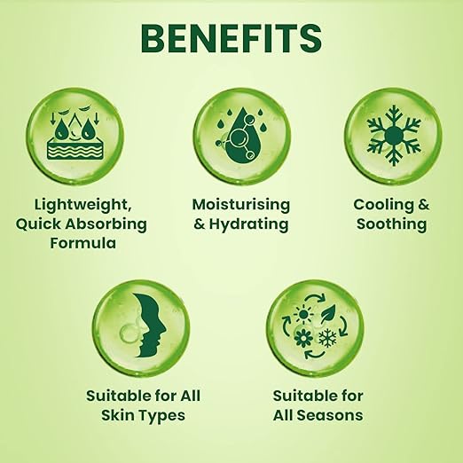 Nature Essence Moisturising Aloe Beauty Gel With Vitamin E And Peppermint Oil