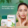 Himalaya Neem Tablets for Skin Wellness, used for acne, blood purification