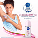 NIVEA Pearl & Beauty Roll-On – Avocado Extracts, Alcohol-Free, 50 ml