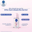 NIVEA Pearl & Beauty Roll-On – Avocado Extracts, Alcohol-Free, 50 ml