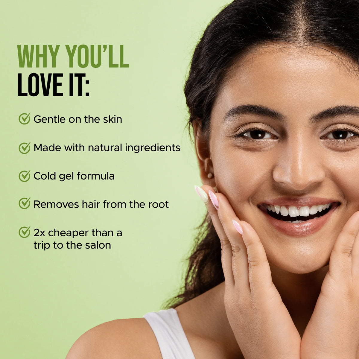 Hilary Rhoda One Go Facial Wax Strips – 20 Strips with 2 Finish Wipes